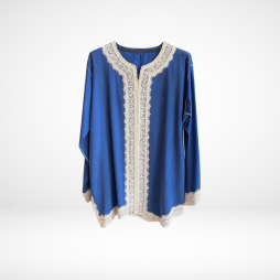 Djellaba Masculine Bleu Royal