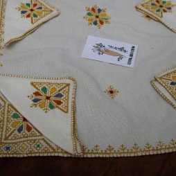 Couvre-plateau en Broderie "Tirz el Hesab"
