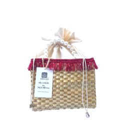 Sac Ennajah  en vannerie perlée