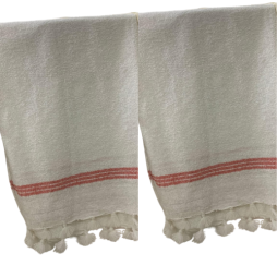 authentique plaid marocain en lin