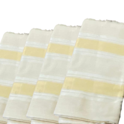 Tissu soussdi pour hommes dore/blanc