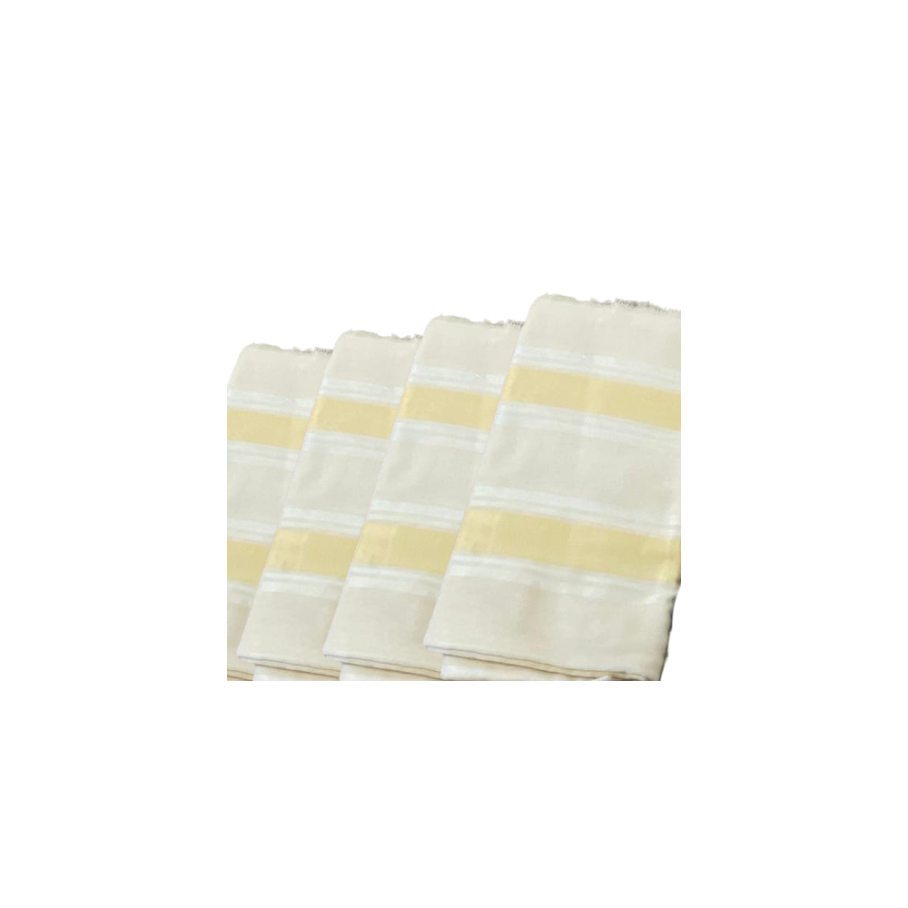 Tissu soussdi pour hommes dore/blanc  Tissu soussdi pour hommes dore/blanc