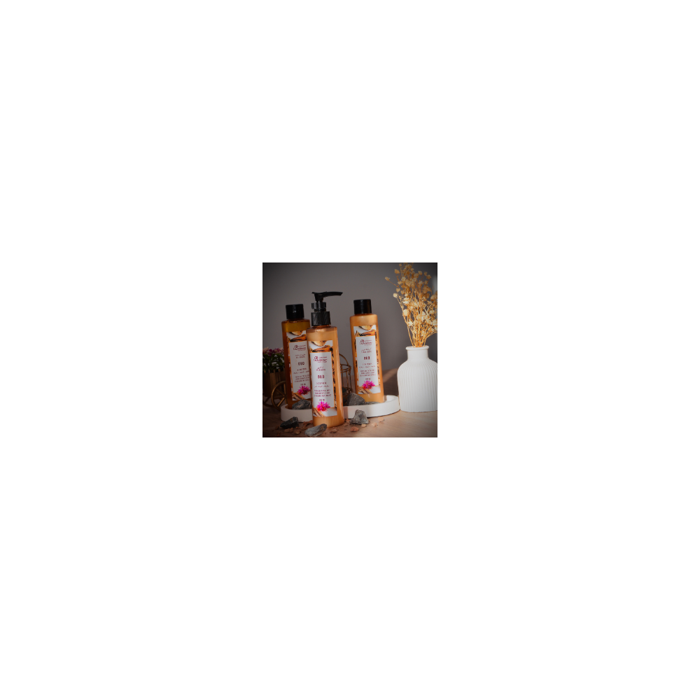 Pack Oud & Safran :  shampoing, crème de corps et gel douche