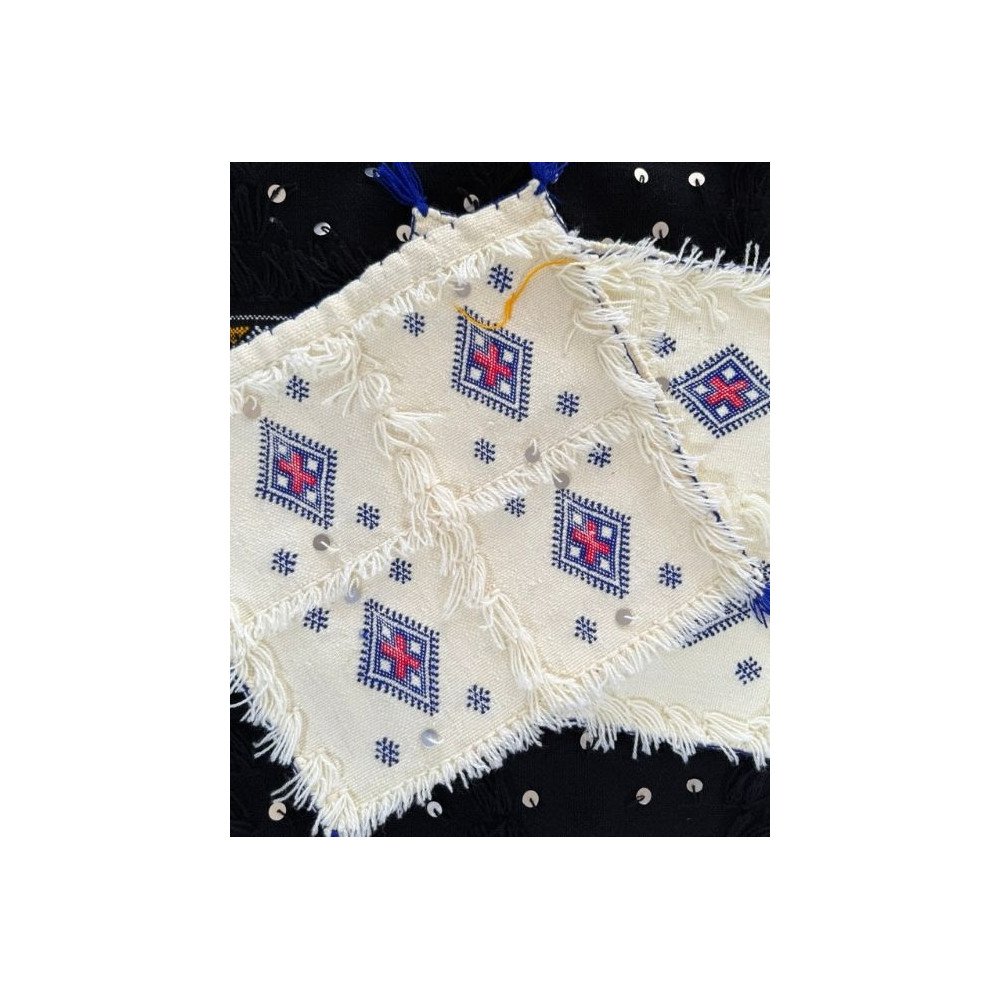 Coussin décoratif berbère brodé à la main Coussin décoratif berbère brodé à la main