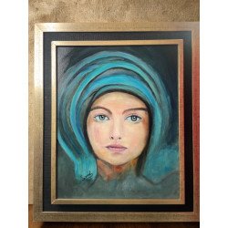 "Regard Intemporel" – Portrait artistique sur toile