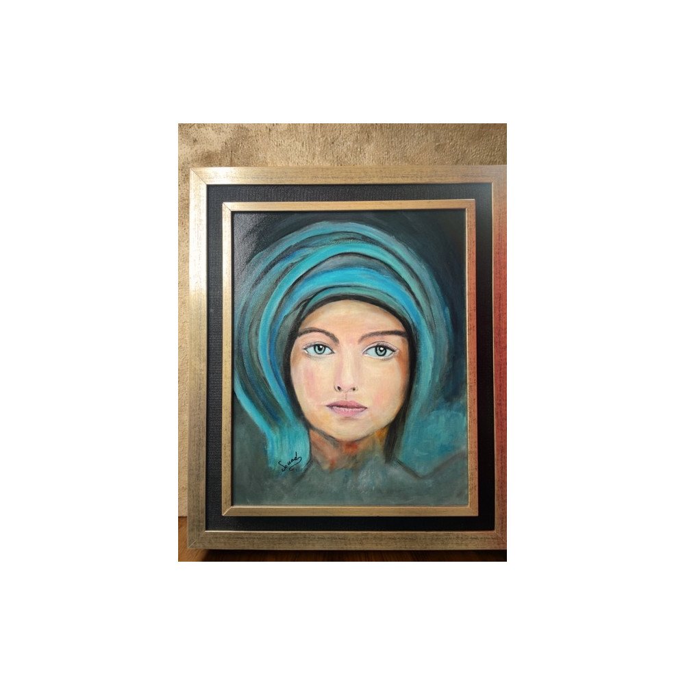 "Regard Intemporel" – Portrait artistique sur toile "Regard Intemporel" – Portrait artistique sur toile
