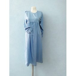 Robe longue fluide bleu ciel 