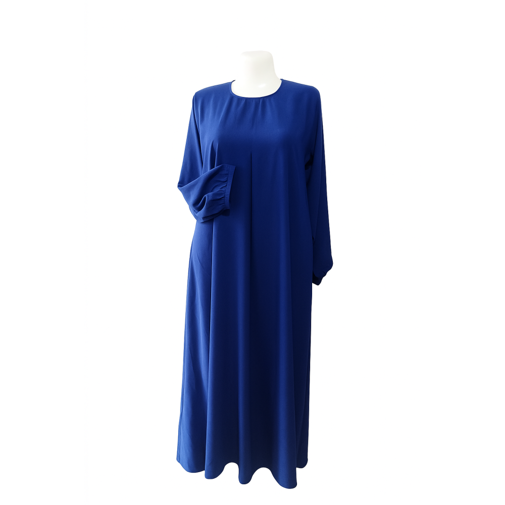 Gandoura fluide bleu royal – Élégance au quotidien Gandoura fluide bleu royal – Élégance au quotidien