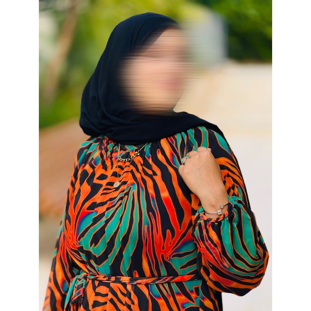 Robe longue fluide à imprimé Robe longue fluide à imprimé