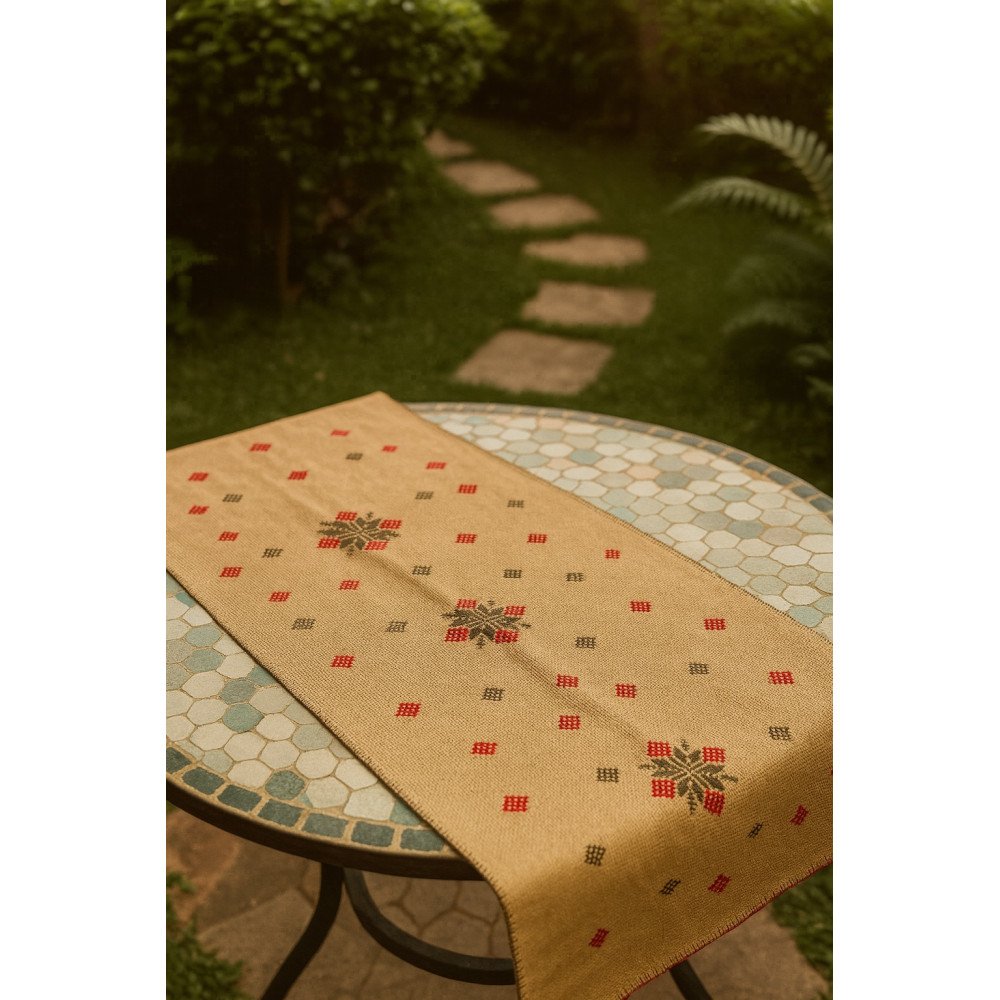 Nappe de table artisanale tissée à la main Nappe de table artisanale tissée à la main