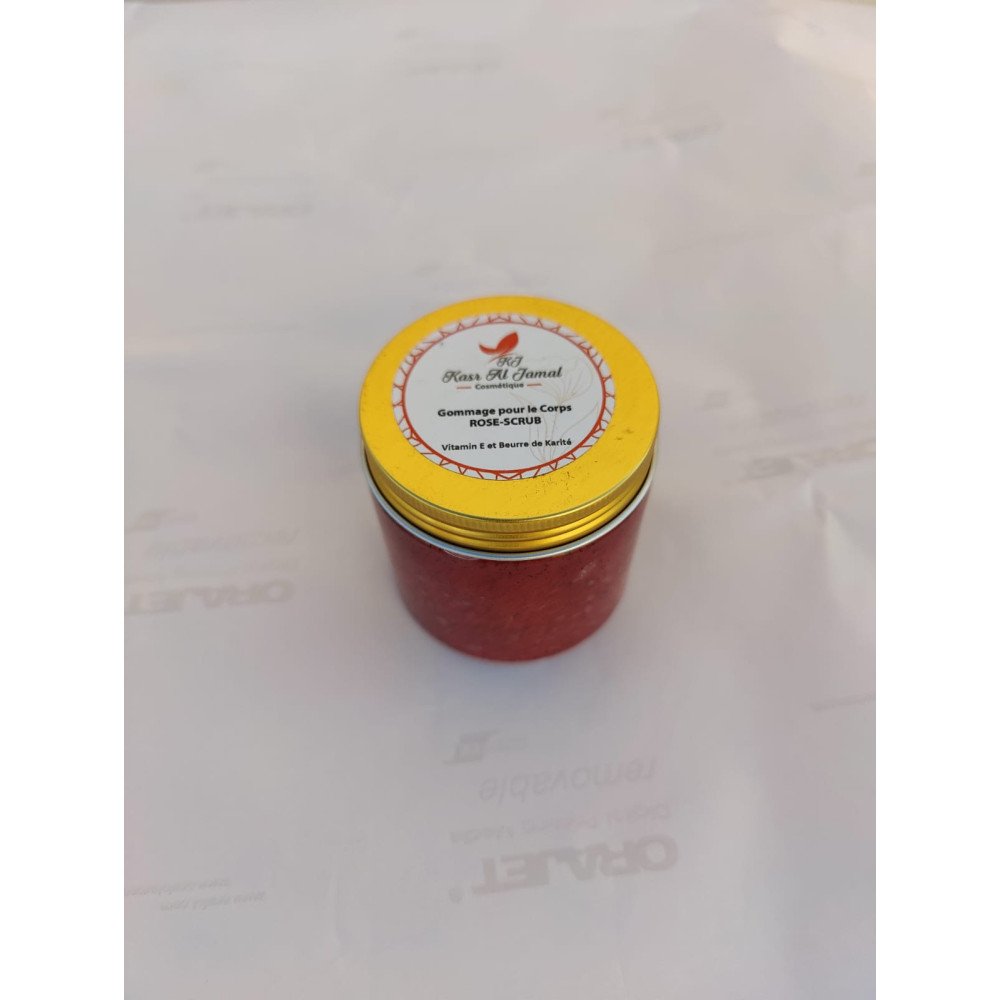 Gommage pour le Corps – ROSE-SCRUB à la Vitamine E et Beurre de Karité Gommage pour le Corps – ROSE-SCRUB à la Vitamine E et Beurre de Karité