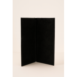 Porte-menu en cuir