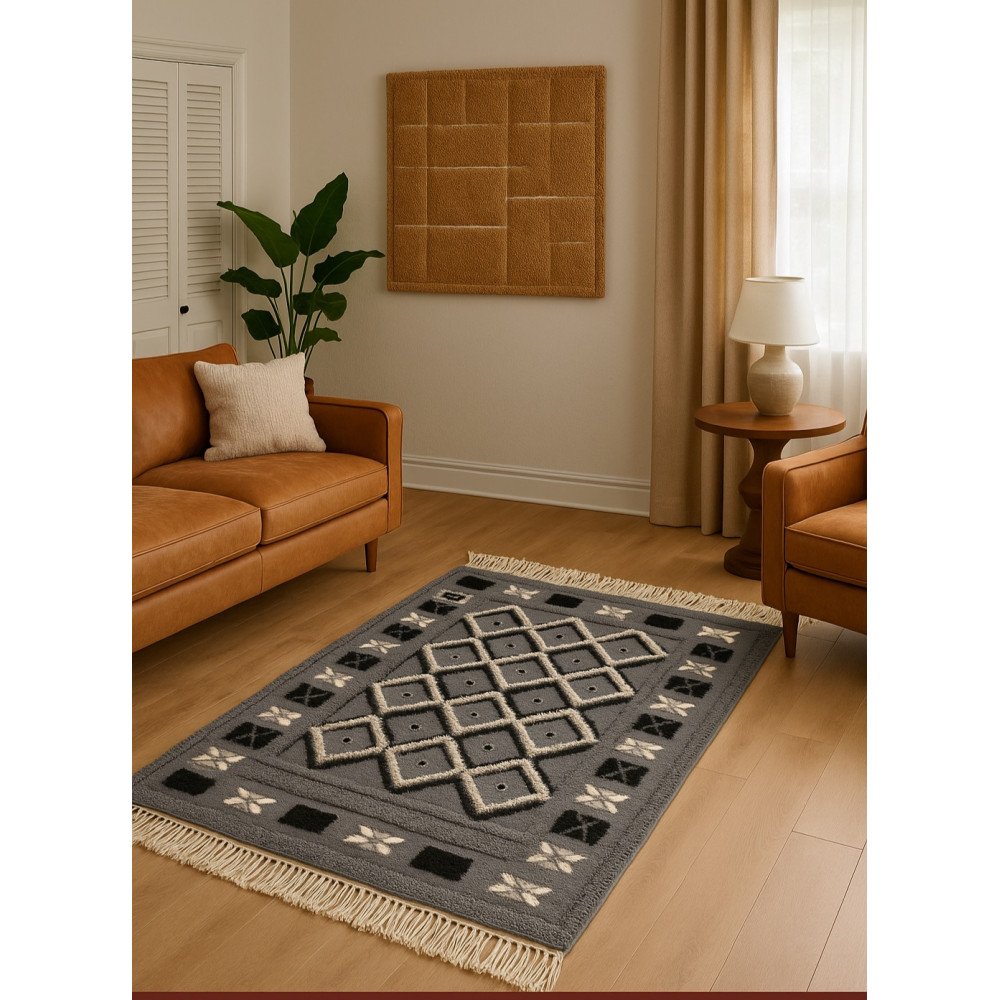 Tapis berbère gris – Élégance artisanale Tapis berbère gris – Élégance artisanale