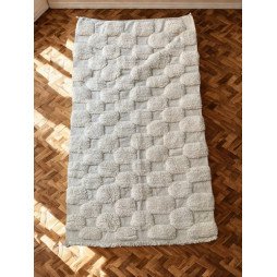Tapis berbère écru en laine
